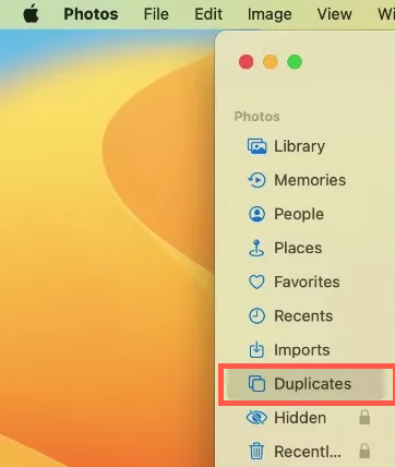 Fotos em dobro no aplicativo Fotos após a atualização do macOS Sequoia